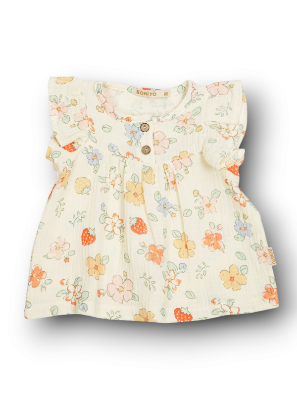 картинка ЧЗ Платье для девочки 68-86 см 100% хлопок BONITO KIDS/OP1939(ЧЗ)/уп.4шт./меш.560 шт. от BonitoKids