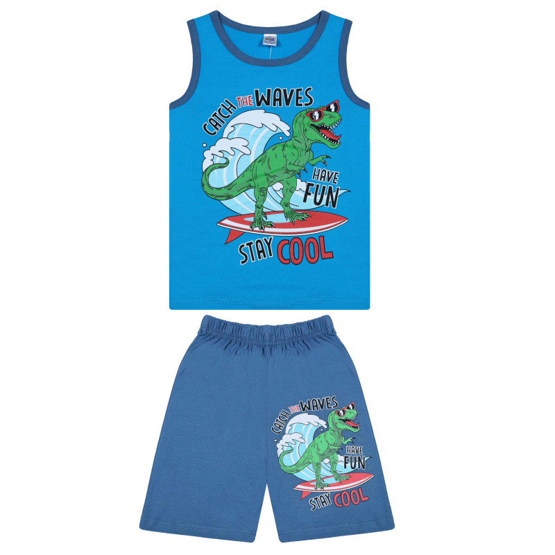 картинка БГ Комплект для мальчика (майка и шорты) 6-9 лет 100% хлопок BONITO KIDS/BK1206MSH(03-23)/уп.4шт./меш.400шт. от BonitoKids