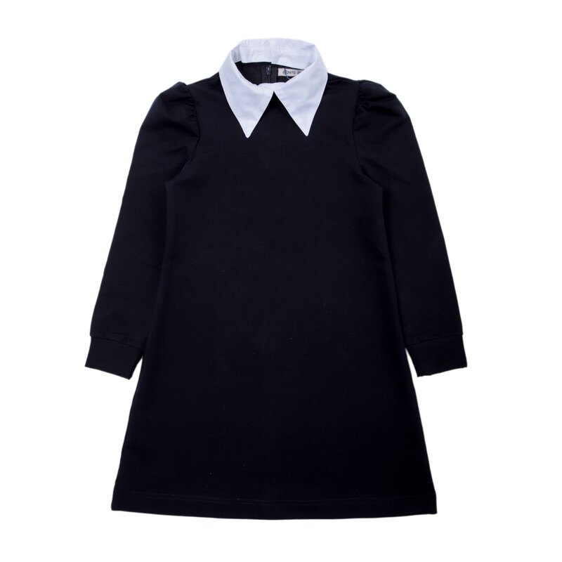 картинка ЧЗ Платье для девочки 8-12 лет 65% хлопок, 27% пэ, 8% эластан BONITO KIDS/OP1882(ЧЗ)/уп.5шт./меш.180шт. от BonitoKids