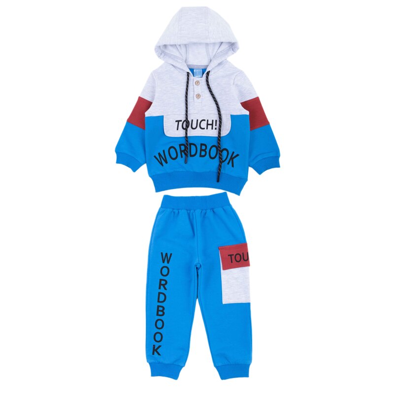 картинка ЧЗ Комплект для детей (худи и брюки), 1,5-4 лет, 65% хлопок, 27% полиэстер, 8% эластан, BONITO KIDS/OP1862(ЧЗ)/уп.4 шт./меш.160шт. от BonitoKids