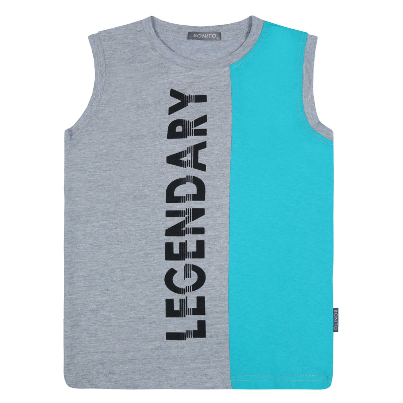 картинка Майка для мальчика 8-12 лет 100% хлопок BONITO-KIDS/BK1665M/уп.5шт./меш.600шт от BonitoKids