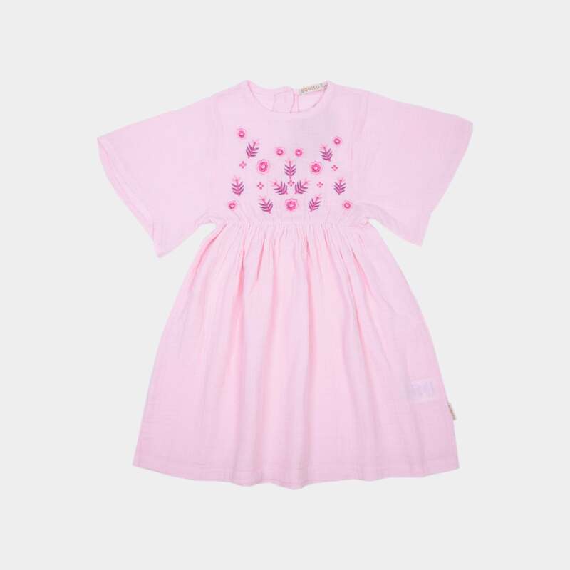 картинка ЧЗ Платье для девочки 2-5 лет 100% хлопок BONITO KIDS/OP1812(ЧЗ)/уп.4шт./меш.336шт. от BonitoKids