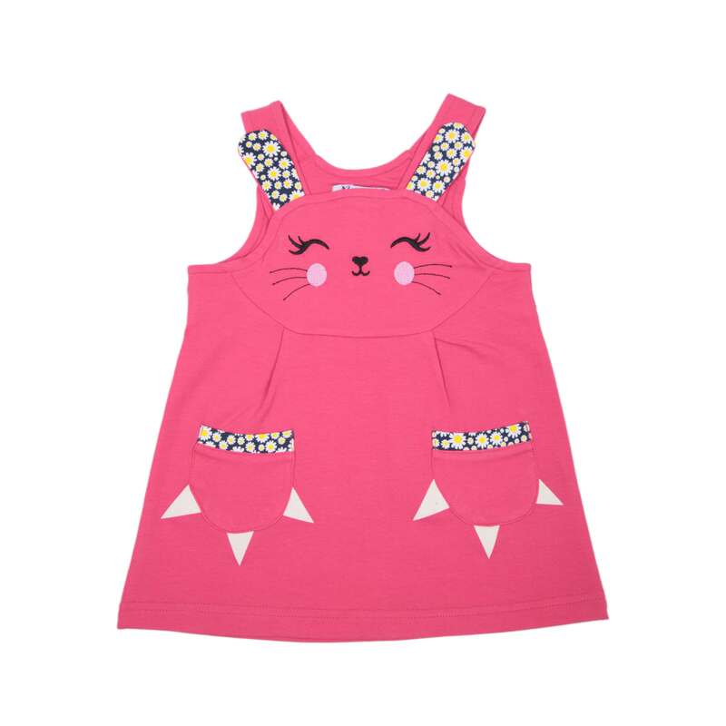 картинка ЧЗ Платье для девочки 2-6 лет 95% хлопок, 5% эластан BONITO KIDS/OP1855(ЧЗ)/уп.5шт./меш.360шт. от BonitoKids