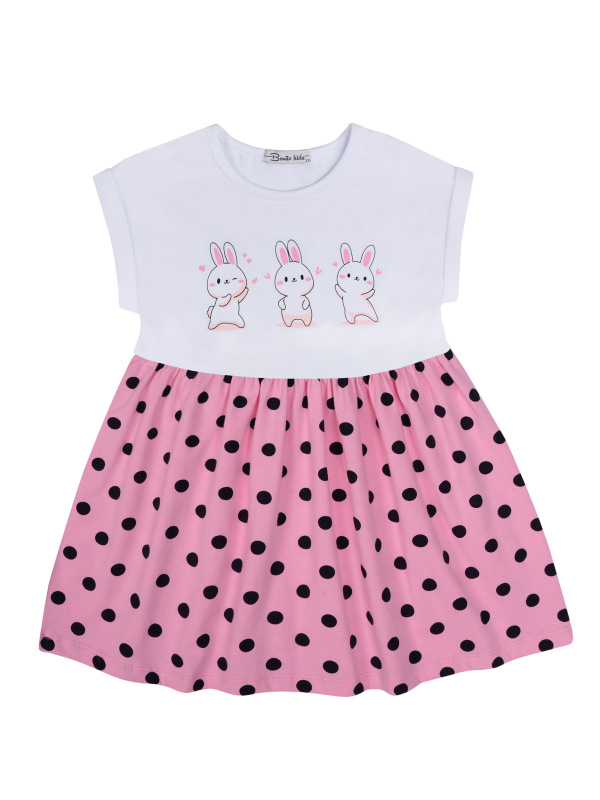 картинка БГ_ЧЗ Платье для девочки 2-5 лет 92% хлопок, 8% лайкра BONITO KIDS/BK1438P(2026)(ЧЗ)/уп.4шт./меш.400шт. от BonitoKids