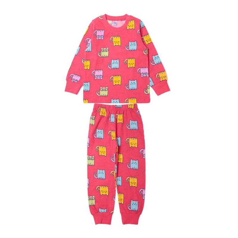 картинка БГ_ЧЗ Пижама для девочки 3-7 лет 92% хлопок 8% лайкра BONITO KIDS/SS6070(01-23)(ЧЗ)/уп.5шт./меш.250шт. от BonitoKids