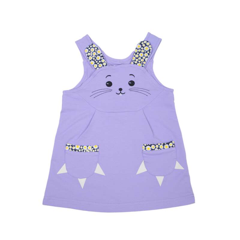 картинка ЧЗ Платье для девочки 2-6 лет 95% хлопок, 5% эластан BONITO KIDS/OP1855(ЧЗ)/уп.5шт./меш.360шт. от BonitoKids