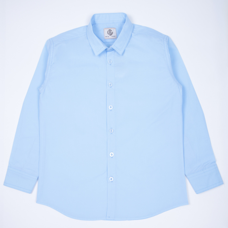 картинка ЧЗ Рубашка для мальчика 7-11 лет 90% хлопок, 10% полиэстер BONITO KIDS/OP1469(ЧЗ)/уп.5шт./меш.300шт. от BonitoKids