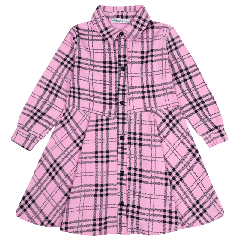 картинка БГ_ЧЗ Платье для девочки 3-7 лет BONITO KIDS/BK1504P(08-23)(ЧЗ)/уп.5шт./меш.200шт. от BonitoKids