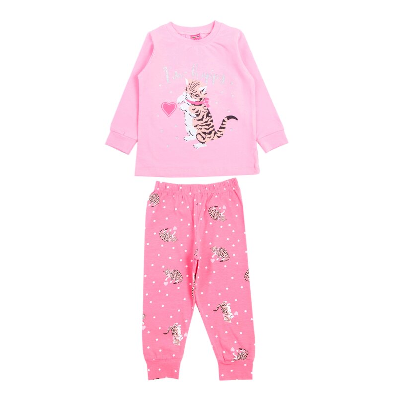 картинка Пижама для девочки 3-7 лет 95% хлопок, 5% эластан BONITO KIDS/OP1833/уп.5шт./меш.240шт. от BonitoKids