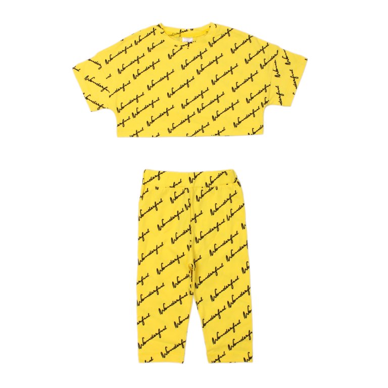 картинка ЧЗ Комплект для девочки (футболка и бриджи) 3-7 лет 95% хлопок, 5% эластан BONITO KIDS/OP1351(ЧЗ)/уп.5шт./меш.325шт. от BonitoKids