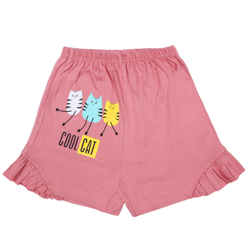 картинка КГ_ОТ Шорты для девочки 4-8 лет 100% хлопок BONITO KIDS/BK0102SHD/уп.5шт./меш.800шт. от BonitoKids