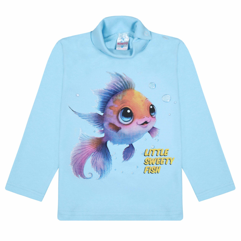 картинка БГ_ЧЗ Водолазка для девочки 1,5-4 лет 100% хлопок BONITO KIDS/BK0007D(11-25)(ЧЗ)/уп.4шт./меш.500шт. от BonitoKids