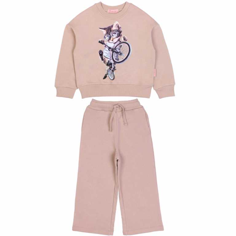 картинка БГ_ЧЗ Комплект для девочки (свитшот и брюки), 3-7 лет, 100% хб, BONITO KIDS/SS6031(ЧЗ)/уп.5шт./меш.100шт. от BonitoKids