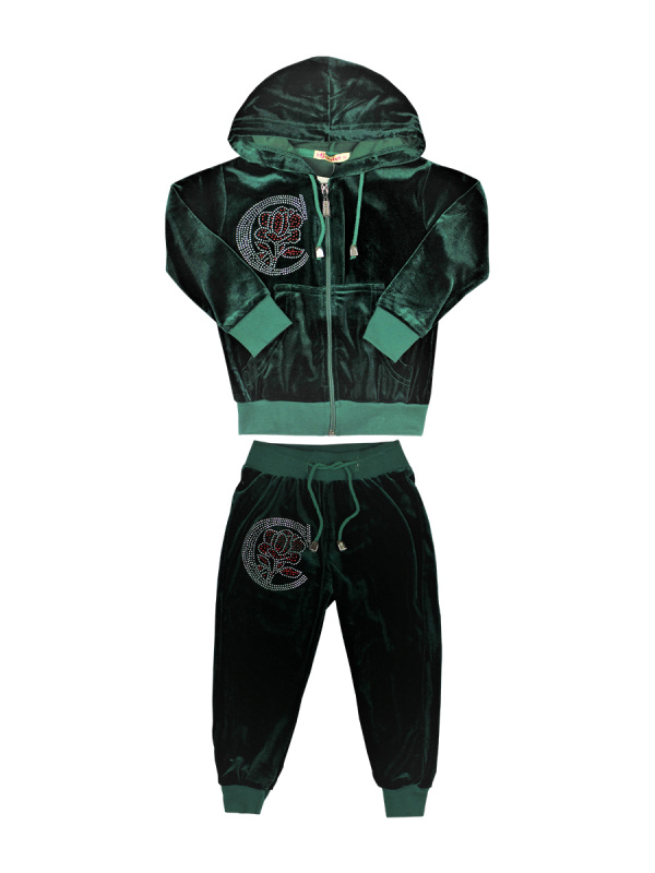 картинка КГ_ОТ Костюм для девочки из королевского велюра 2-5 лет (100% ПЭ) BONITO KIDS/BK902KP/уп.4шт./меш.144шт. от BonitoKids