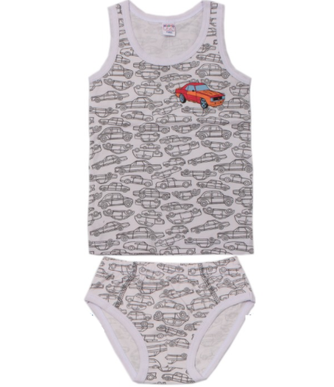 картинка ЧЗ Комплект для мальчика (майка, трусы) 3-7 лет BONITO KIDS/BK1678MT/уп.5шт./меш.600шт. от BonitoKids