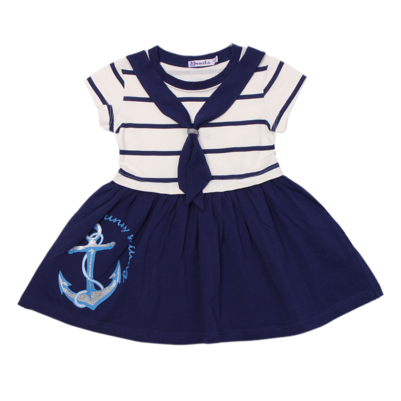 картинка ЧЗ Платье для девочки 2-6 лет 95% хлопок, 5% эластан BONITO KIDS/OP1490(ЧЗ)/уп.5шт./меш.300шт от BonitoKids