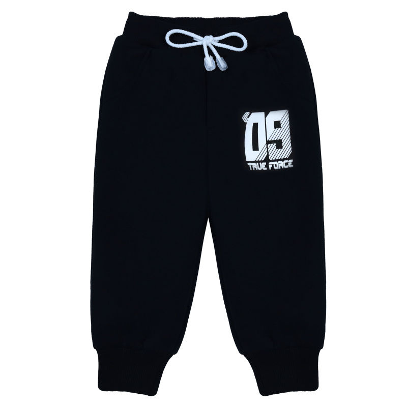 картинка БГ_ЧЗ Штаны для мальчика 1,5-4 лет, 85% хлопок 15% п/э, BONITO KIDS/BK1362B(06-24)(ЧЗ)/уп.4шт./меш.192шт. от BonitoKids