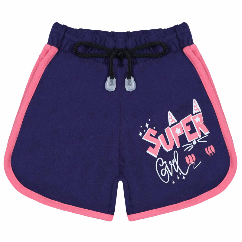 картинка БГ_ЧЗ Шорты для девочки 3-7 лет 100% хлопок BONITO KIDS/BK1346SH(ЧЗ)/уп.5шт./меш.600шт. от BonitoKids