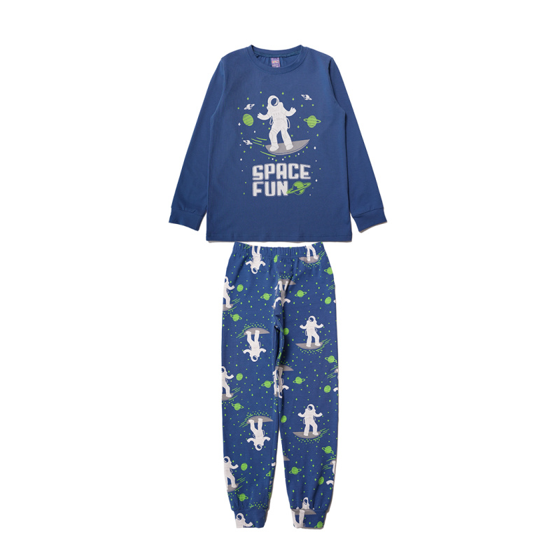 картинка ЧЗ Пижама для мальчика 8-12 лет 95% хлопок 5% эластан BONITO KIDS/OP1929(ЧЗ)/уп.5шт./меш.200шт. от BonitoKids