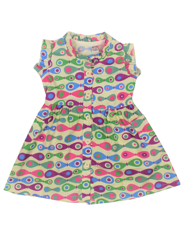 картинка КГ Платье для девочки 2-5 лет 100% хлопок BONITO KIDS/BK291P/уп.4шт./меш.628шт. от BonitoKids