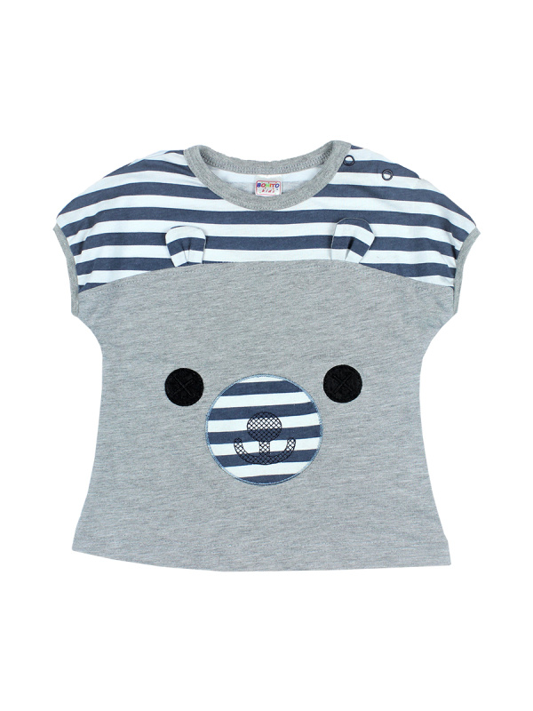 картинка ЧЗ Футболка для детей 1-4 лет, 100% х/б, BONITO KIDS/OP476/уп.4шт./меш.624 шт. от BonitoKids