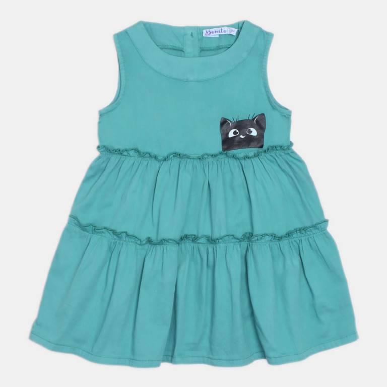 картинка ЧЗ Платье для девочки 3-7 лет 100% хлопок BONITO KIDS/OP1659(ЧЗ)/уп.5шт./меш 400.шт. от BonitoKids