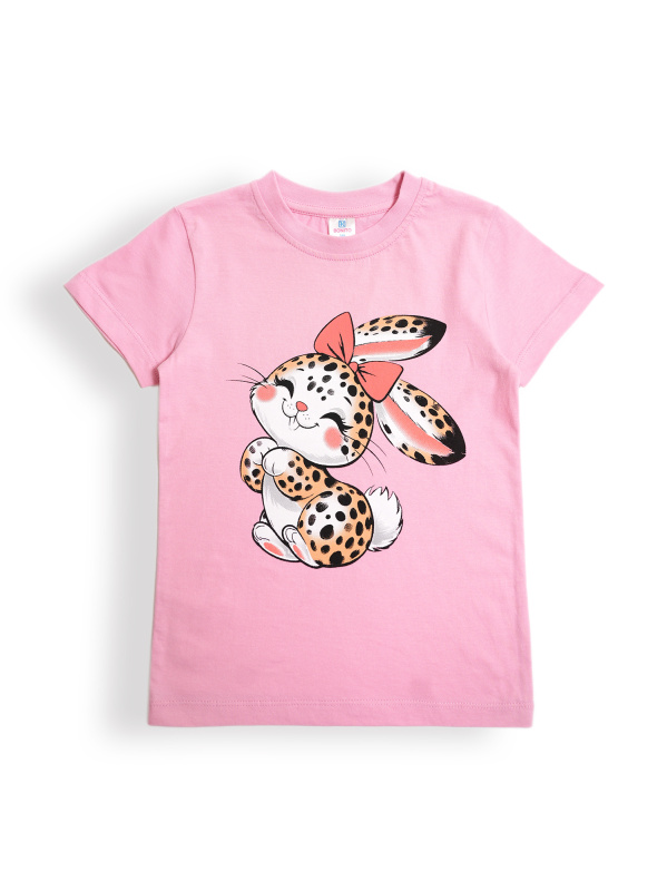 картинка БГ_ЧЗ Футболка для девочки, 5-8 лет, 100% хлопок, BONITO KIDS/BK0002D(01-25)(ЧЗ)/уп.4шт./меш.700шт. от BonitoKids