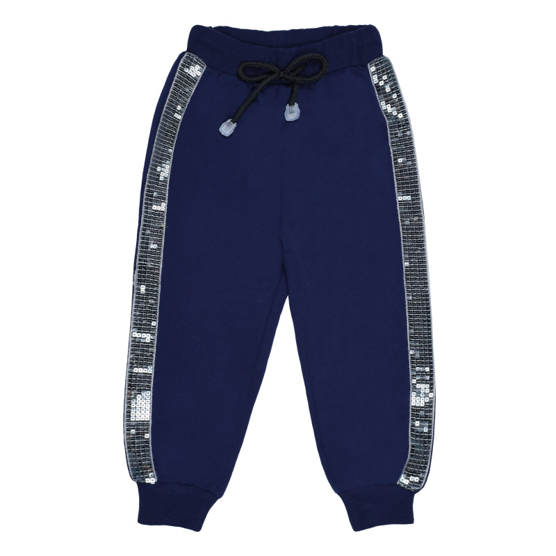 картинка БГ_ЧЗ Брюки для девочки 2-6 лет, 100% х/б, BONITO KIDS/BK1615B(ЧЗ)/уп.5шт/меш.400шт. от BonitoKids
