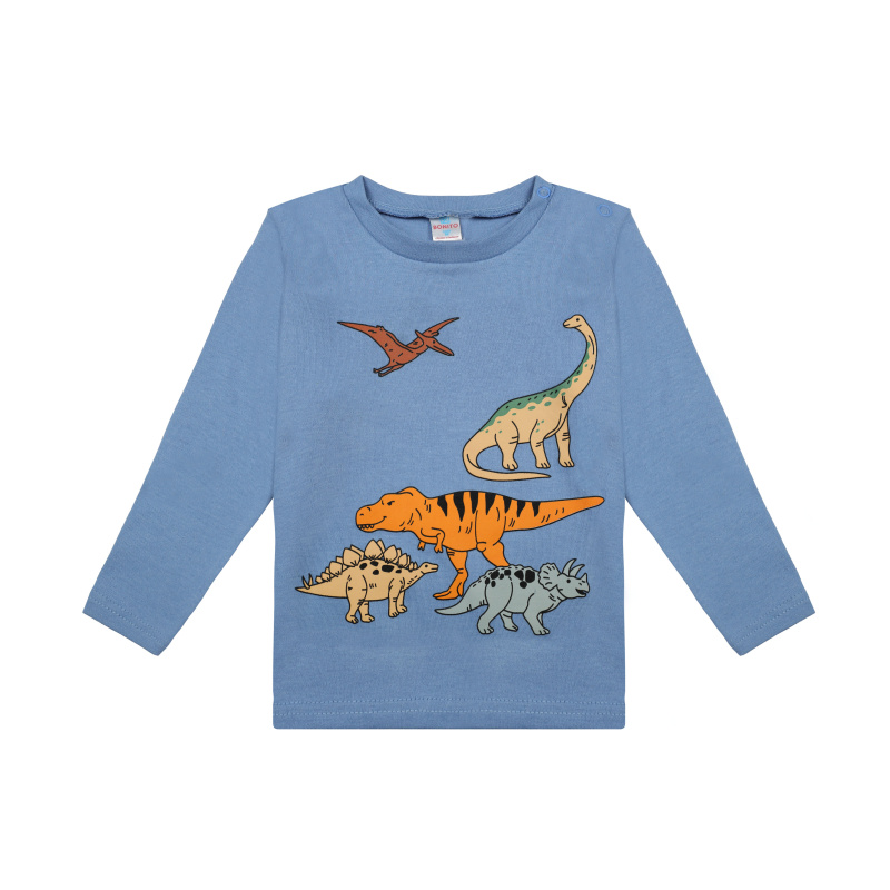 картинка КГ Лонгслив для мальчика 2-5 лет, 100% хлопок, BONITO KIDS/BK0008M/уп.4шт./меш.500шт. от BonitoKids