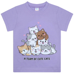 картинка БГ Футболка для девочки 1-4 лет 100% хлопок BONITO KIDS/BK0001D(06-24)/уп.4шт./меш.800шт. от BonitoKids
