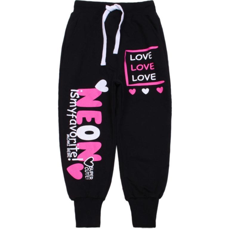 картинка БГ_ЧЗ Брюки для девочки, 3-7 лет, 100% хб, BONITO KIDS/SS6019(ЧЗ)/уп.5шт./меш.300шт. от BonitoKids