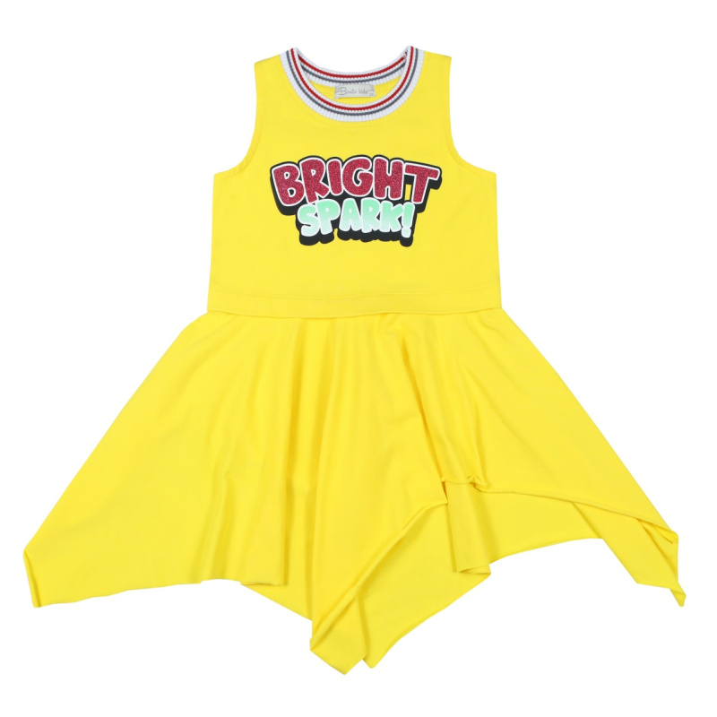 картинка БГ_ЧЗ Платье для девочки 3-7 лет 92% хлопок, 8% лайкра	BONITO KIDS/BK1565P(ЧЗ)/уп.5шт./меш.350шт. от BonitoKids