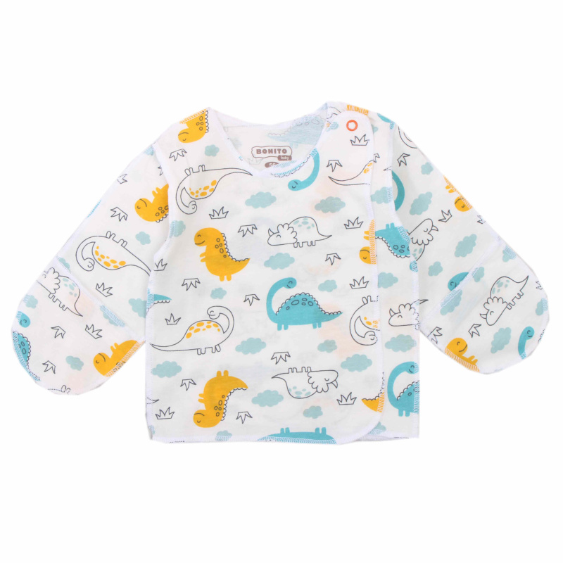 картинка ЧЗ Распашонка для новорожденных 56-62 см 100% хлопок BONITO KIDS/OP1868(ЧЗ)/уп.12шт./меш.1080шт. от BonitoKids