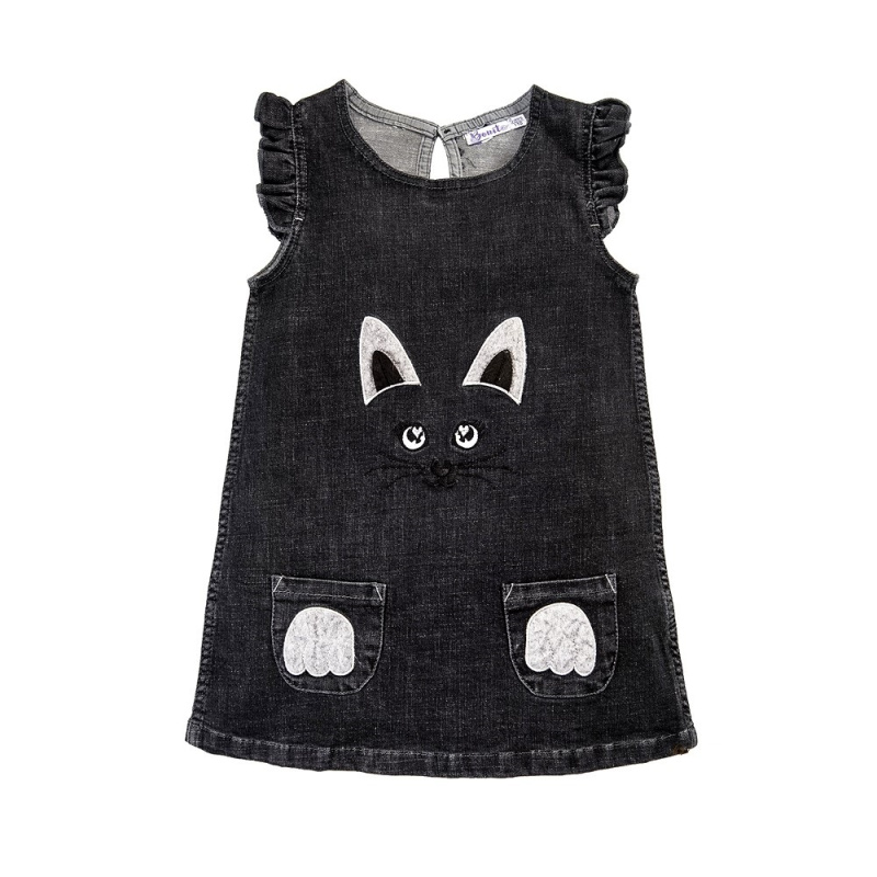 картинка ЧЗ Сарафан для девочки 2-5 лет 75% хлопок, 23% пэ, 2% лайкра BONITO KIDS/OP768П(ЧЗ)/уп.4шт./меш.276шт. от BonitoKids