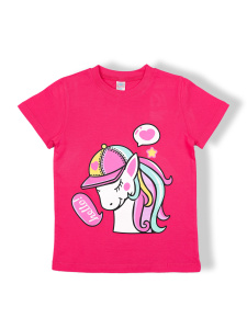 картинка БГ Футболка для девочки 4-8 лет 100% хлопок BONITO KIDS/BK0002D(05-24)/уп.5шт./меш.700шт. от BonitoKids