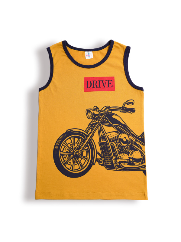 картинка БГ_ЧЗ Майка для мальчика 8-12 лет 100% хлопок BONITO KIDS/BK1204M(ЧЗ)/уп.5шт./меш.650шт. от BonitoKids