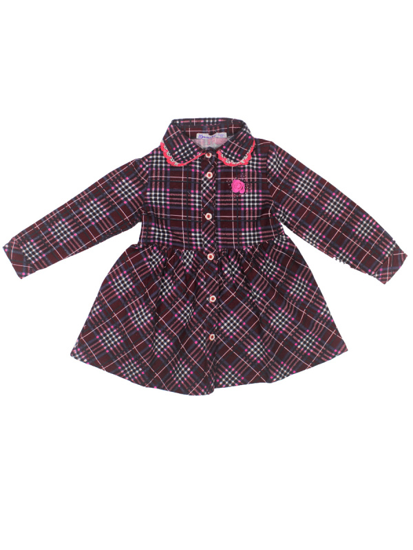 картинка КГ Платье для девочки 2-5 лет 100% хлопок BONITO KIDS/BK544R/уп.4шт./меш.300шт. от BonitoKids