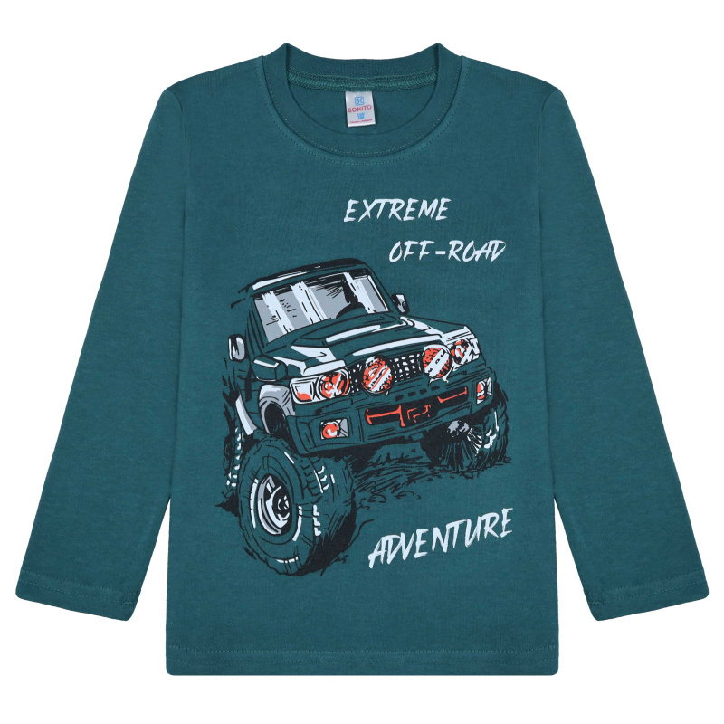 картинка БГ Лонгслив для мальчика 4-8 лет 100% хлопок BONITO KIDS/BK0009M(4-8)(09-24)/уп.5шт./меш.400шт. от BonitoKids