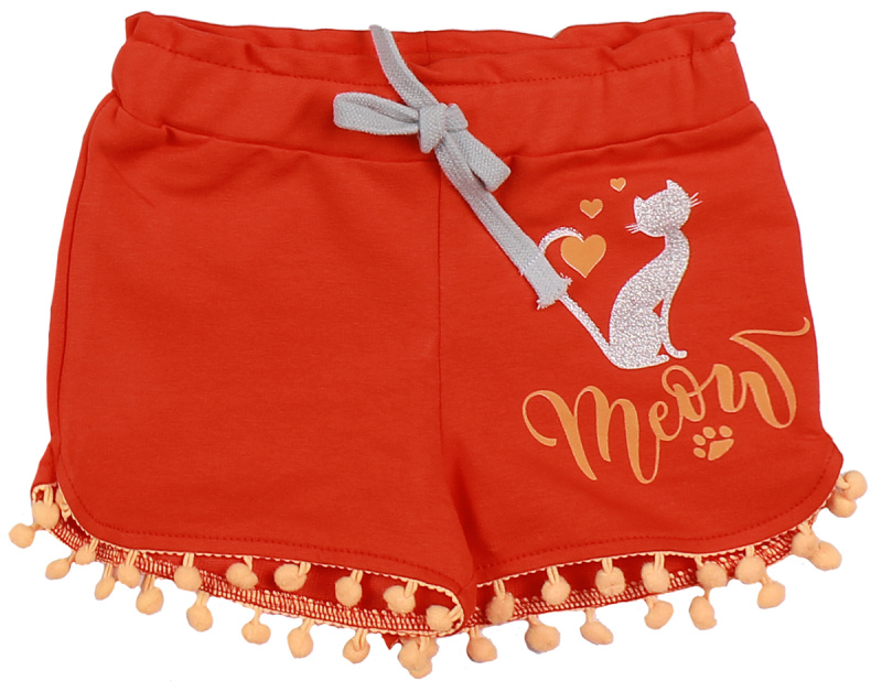 картинка ЧЗ Шорты для девочки 3-7 лет 95% хлопок, 5% эластан BONITO KIDS/OP1065(ЧЗ)/уп.5шт./меш.565шт. от BonitoKids