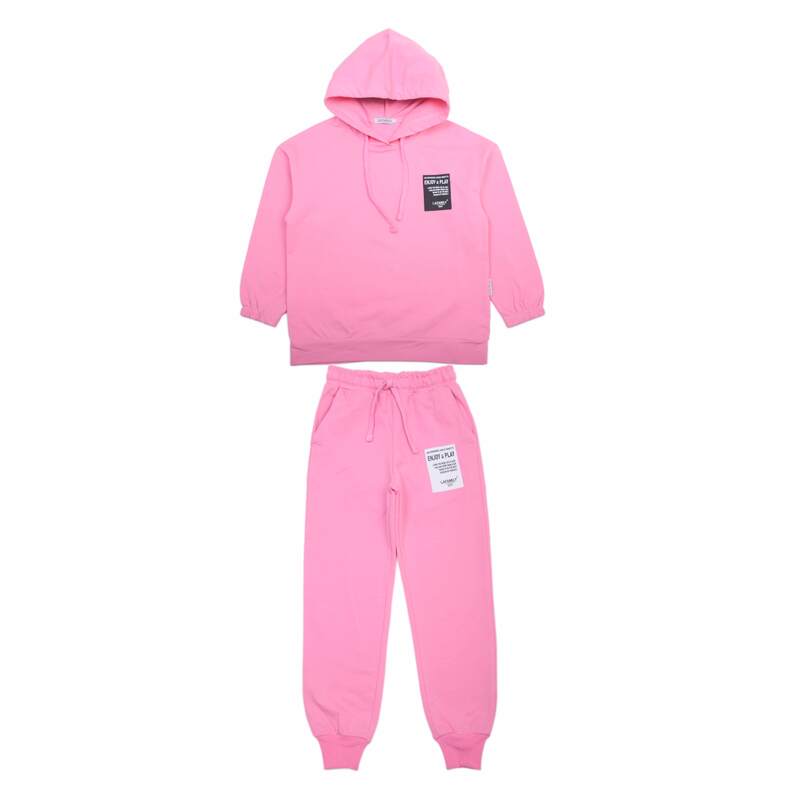 картинка БГ_ЧЗ Комплект для девочки (свитшот и штаны),  8-12 лет, 92% хлопок, 8% лайкра,  BONITO KIDS/SS6055(ЧЗ)/уп.5шт./меш.100шт. от BonitoKids