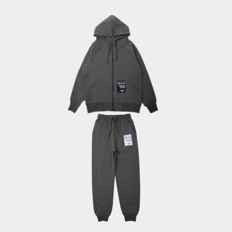 картинка БГ_ЧЗ Комплект для мальчика (толстовка и штаны), 8-12 лет, 92% хлопок,  8% лайкра, BONITO KIDS/SS6056(09-24)(ЧЗ)/уп.5шт./меш.100шт. от BonitoKids