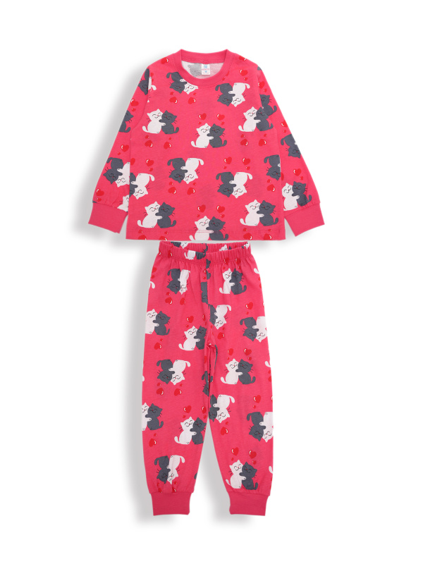 картинка БГ_ЧЗ Пижама для девочки 3-7 лет 100% хлопок BONITO KIDS/SS6156(ЧЗ)/уп.5шт./меш.300шт. от BonitoKids