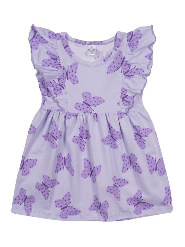 картинка БГ_ЧЗ Платье для девочки 3-7 лет, 95% хлопок 5% лайкра, BONITO KIDS/SS6194P(ЧЗ)/уп.5шт./меш.170шт. от BonitoKids