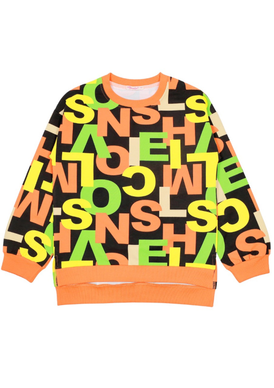 картинка ЧЗ Худи для девочки 9-12 лет 92% хлопок, 8% лайкра BONITO KIDS/BK1505H(ЧЗ)/уп.4шт./меш.240шт. от BonitoKids