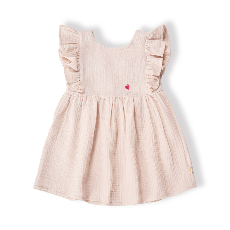 картинка ЧЗ Платье для девочки 2-5 лет 100% хлопок BONITO KIDS /OP1811(03-24)(ЧЗ)/уп.4шт./меш.300шт от BonitoKids