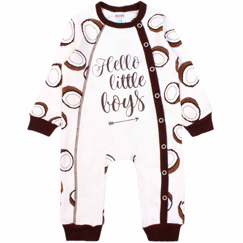 картинка БГ_ЧЗ Комбинезон для детей 62-80 см 100% х/б BONITO KIDS/OP1308(ЧЗ)/уп.4шт./меш.448 шт. от BonitoKids