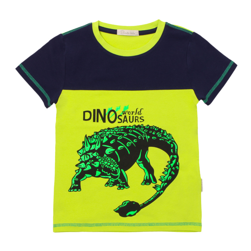 картинка Футболка для мальчика 3-7 лет 92% хлопок, 8% лайкра BONITO KIDS/BK1694F/уп.5шт./меш.550шт. от BonitoKids
