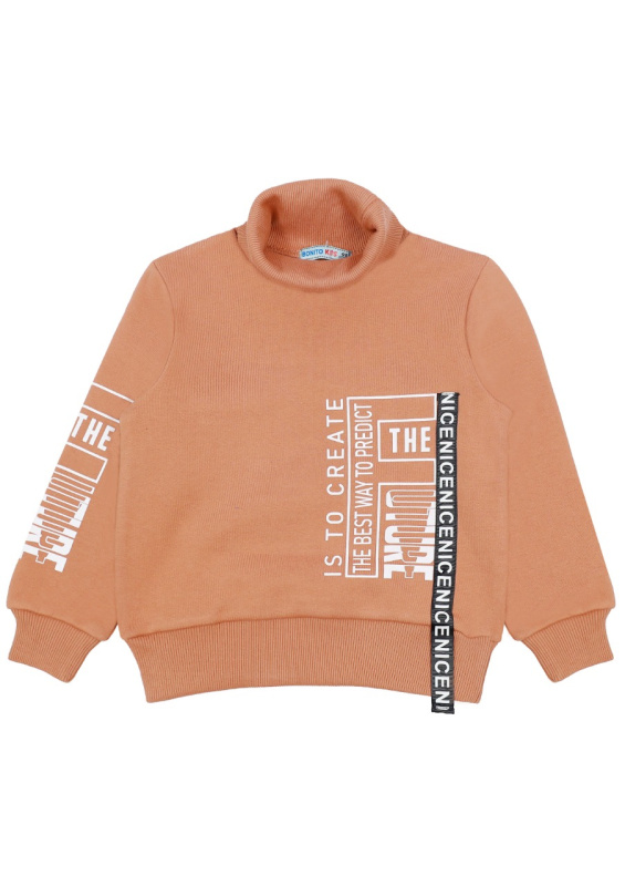 картинка ЧЗ Толстовка для мальчика 3-7 лет 100% хлопок BONITO KIDS/BK1514T(ЧЗ)/уп.5шт./меш.150шт. от BonitoKids