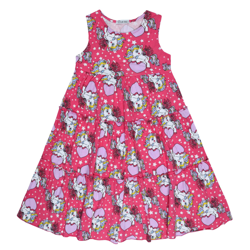 картинка БГ_ЧЗ Платье для девочки 7-11 лет 100% хлопок BONITO KIDS/BK1759P(01-24)(ЧЗ)/уп.5шт./меш.275шт. от BonitoKids