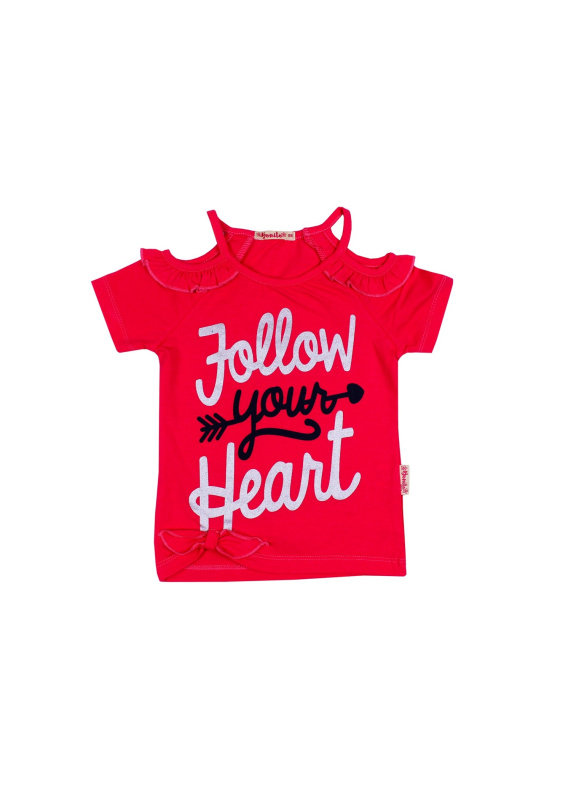 картинка Футболка для девочки 3-7 лет 100% хлопок BONITO KIDS/BK1197K/уп.5шт./меш.700шт. от BonitoKids